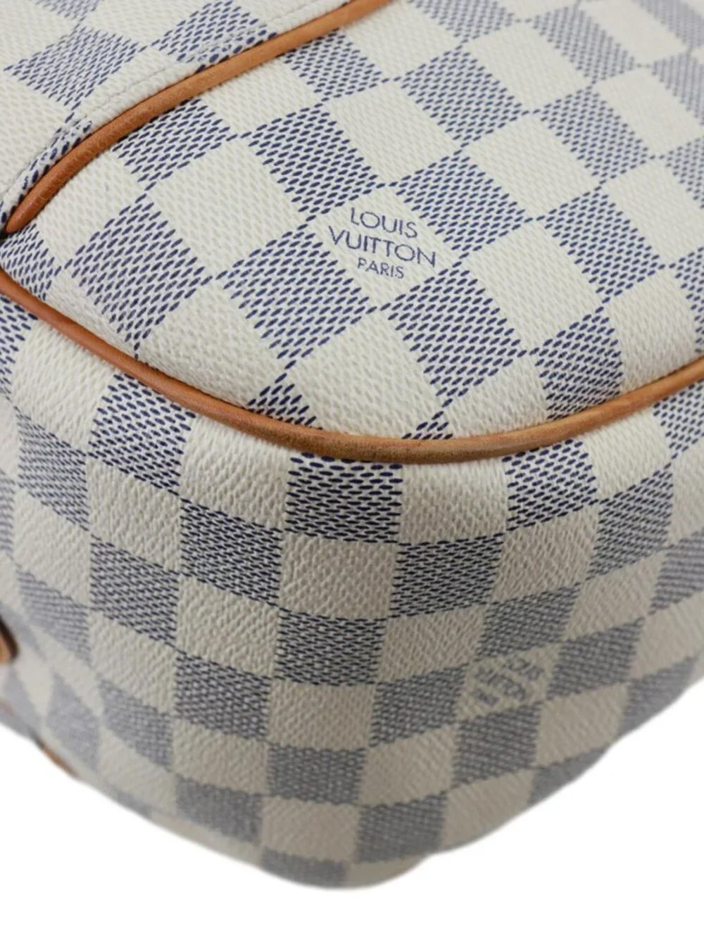 Louis Vuitton  Galliera PM Damier Azur Hobo Bag White
